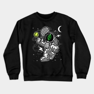 Astronaut Tennis Ethereum Classic ETH Coin To The Moon Crypto Token Cryptocurrency Blockchain Wallet Birthday Gift For Men Women Kids Crewneck Sweatshirt